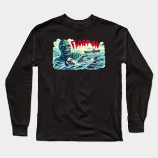 Float on to the black lagoon Long Sleeve T-Shirt